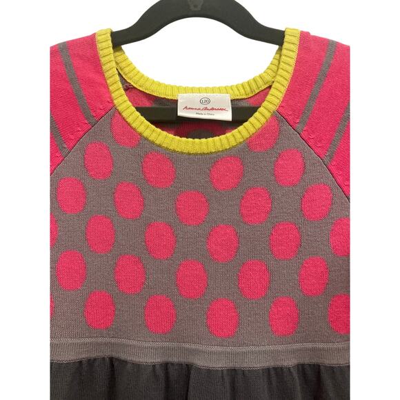 Hanna Andersson multi color sweater dress with flowers - Size 120 - Picture 2 of 5